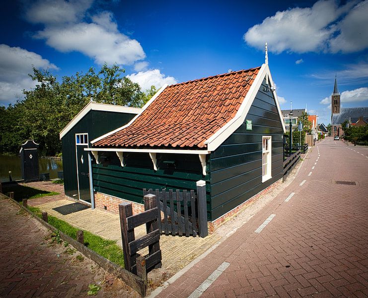 The smallest house and church in Schermerhorn by peterheinspictures