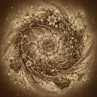 Kosmische Blühspirale der Genesis