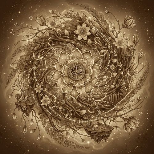 Cosmic Bloom Spiral of Genesis