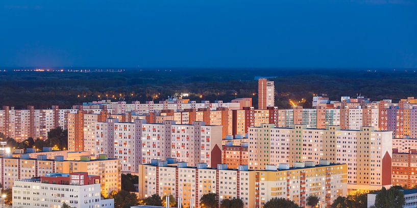 apartment blocks in the district Petrzalka in Bratislava by Werner Dieterich