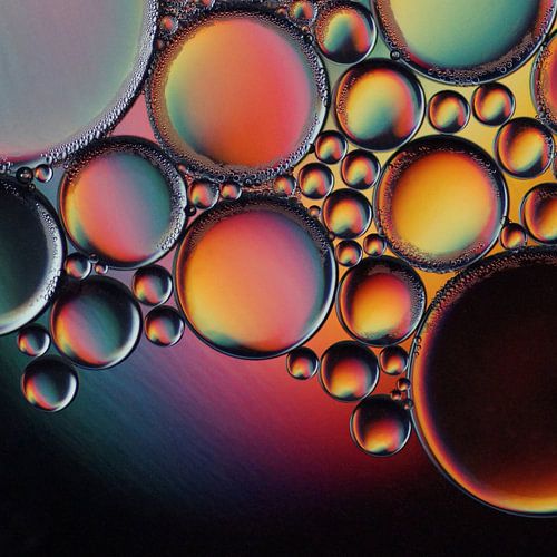 Olie op water vierkant