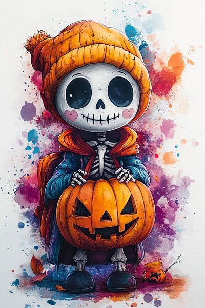 Squelette mignon pour Halloween par Jordan