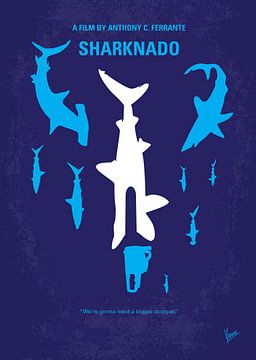 No216 My Sharknado minimal movie poster by Chungkong Art