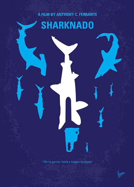 Nr. 216 Mein minimales Sharknado-Filmplakat von Chungkong Art