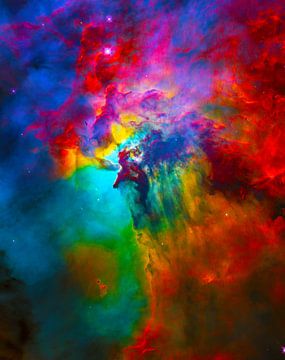 Kunstspiraalstelsel met elementen van NASA van de-nue-pic