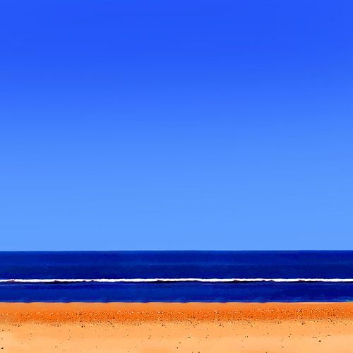 Colorful Beach #101 van Theo van der Genugten