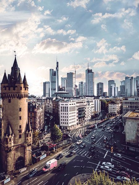 Francfort-sur-le-Main Skyline par Iman Azizi