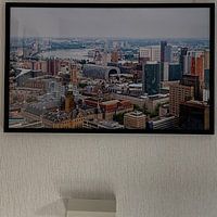 Klantfoto: Skyline van Rotterdam van MS Fotografie | Marc van der Stelt, als ingelijste fotoprint