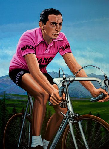 Fausto Coppi Painting