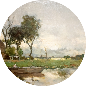 Herfst landschap -Jan Hendrik Weissenbruch -c-1870 van Eye on You