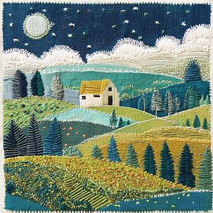 Mit Sashiko-Stickerei und Wabi-Sabi-Ästhetik