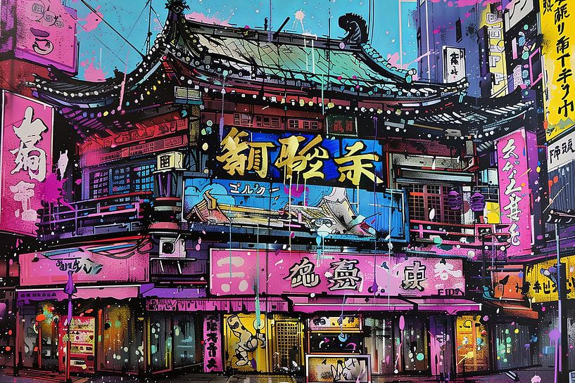 Digital abstract artwork Japan by Egon Zitter