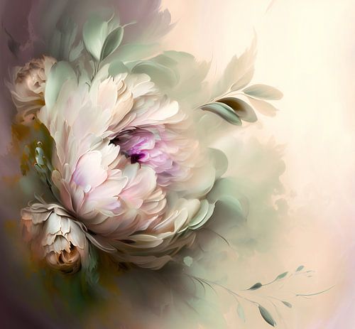 Peony abstract