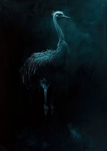 Peinture abstraite oiseau