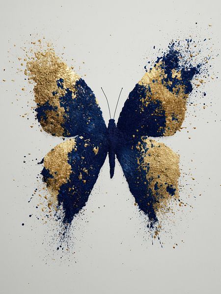 Papillon d'or silencieux par Thea