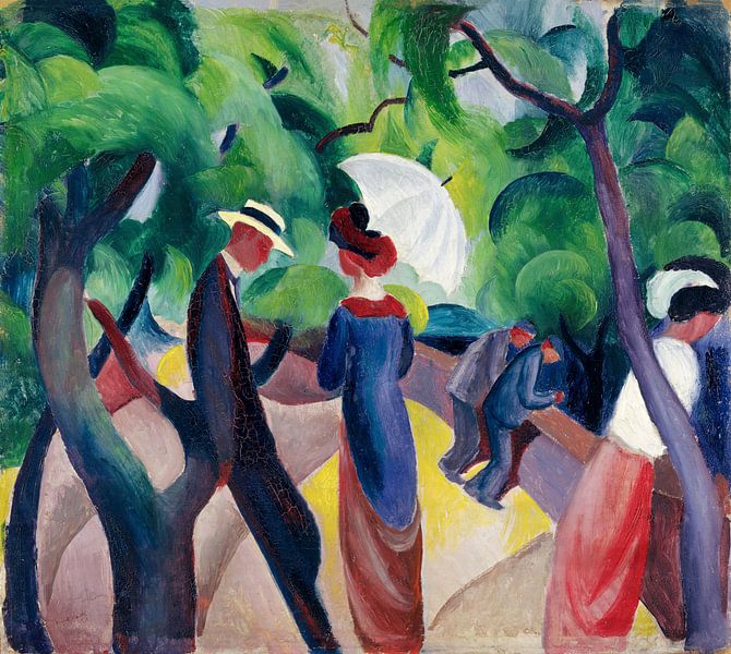 Promenade, August Macke par Des maîtres magistraux