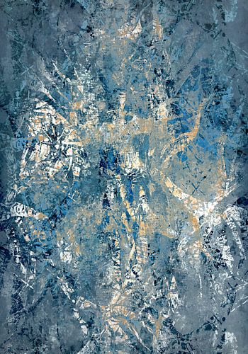 Japanse levensboom in blauwe kleuren