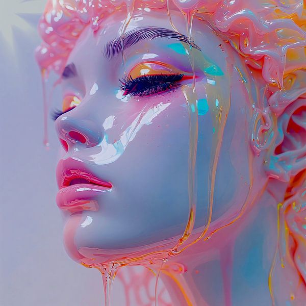 Chromatische Muse – Flüssige Schönheit von A.D. Digital ART