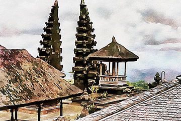 Balinese Tempel 5 van Dorothy Berry-Lound