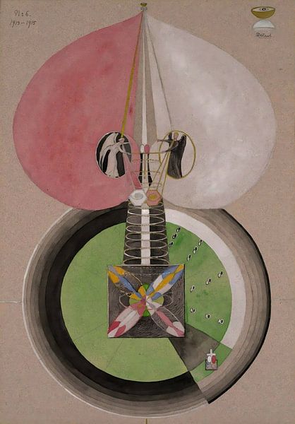 Hilma af Klint - De boom der kennis nr. 6 van Vivanne