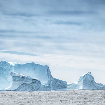 Les icebergs autour de la Géorgie du Sud sur Ron van der Stappen