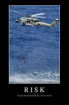 STK107182M-Risk: Inspirerende en motiverende poster