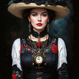 Lady in black von Friedrich Hucke