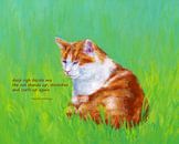Tiefe Entspannung Katzen Haiku English von Karen Kaspar Miniaturansicht