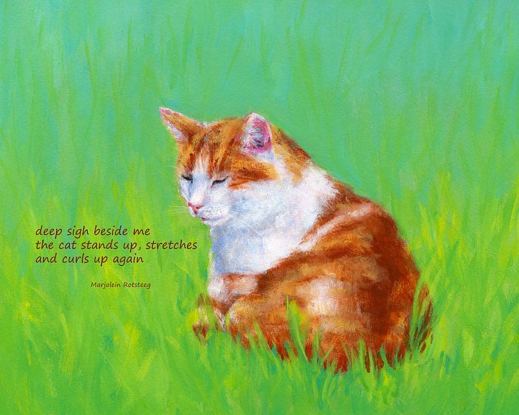 Tiefe Entspannung Katzen Haiku English von Karen Kaspar