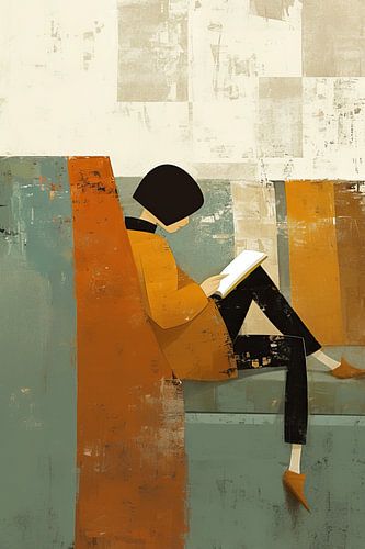 Moderne Malerei | Verloren in den Seiten des Pastells