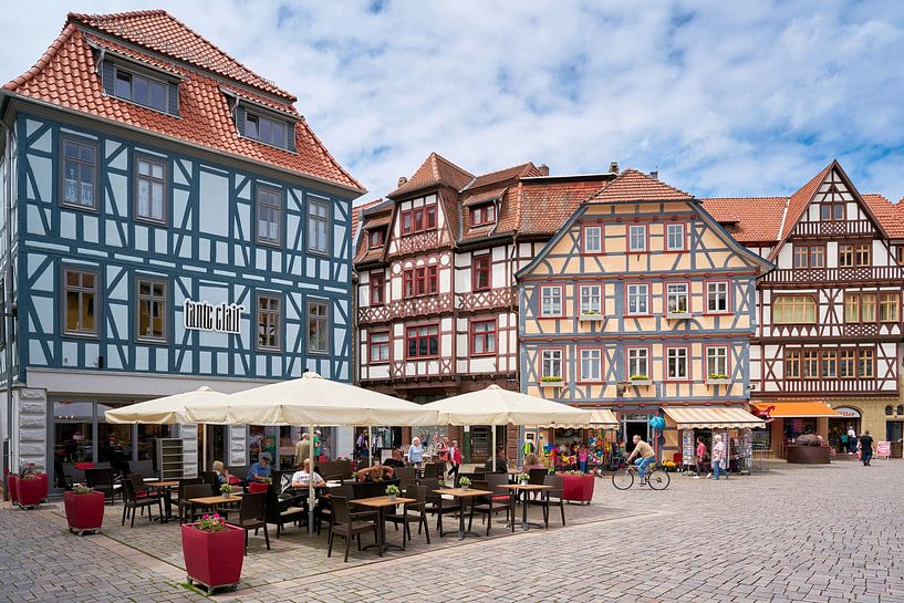 Marktplatz in der historischen Altstadt von Schmalkalden von Heiko Kueverling