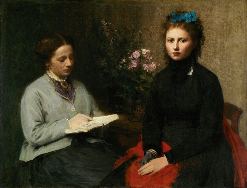 The Reading, Henri Fantin-Latour by Masterful Masters