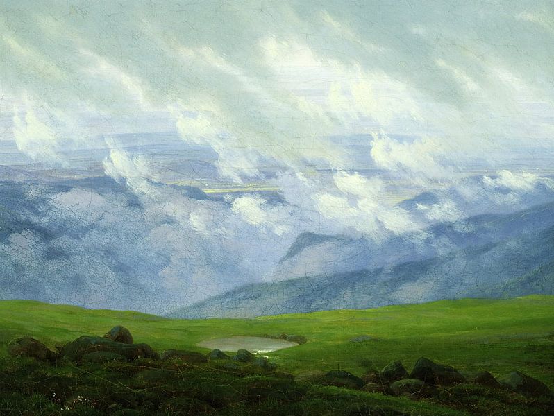 Caspar David Friedrich,Floating clouds, 1820 by finemasterpiece