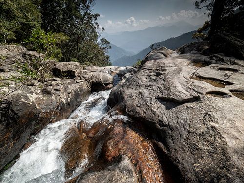Wild water between the rocks