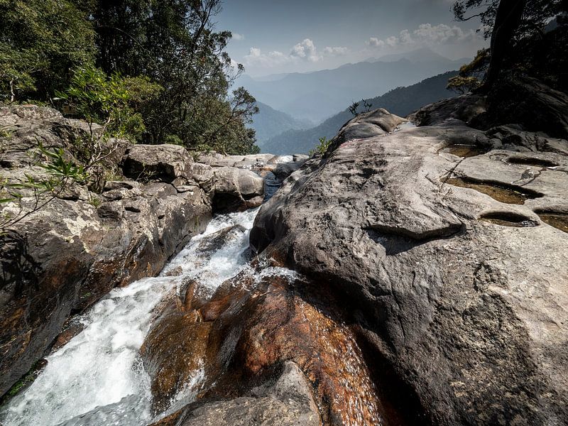 Wild water between the rocks by Ton Buijs