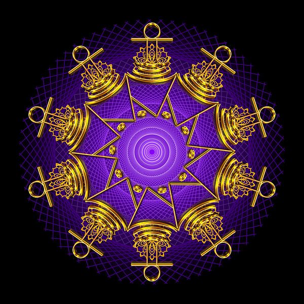 Mandala de cristal-Saint Germain par SHANA-Lichtpionier