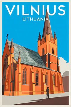 Vilnius, Litouwen. van Poster Art Shop