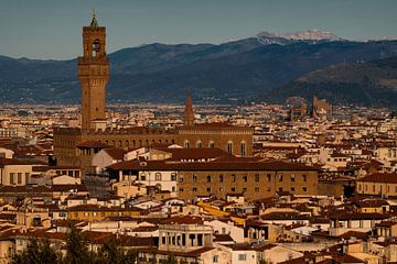 Kunst Architectuur Uitzicht op Palazzo Vecchio Firenze Italië van Martijn Jebbink Fotografie