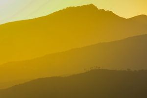 coucher de soleil dans les montagnes italiennes