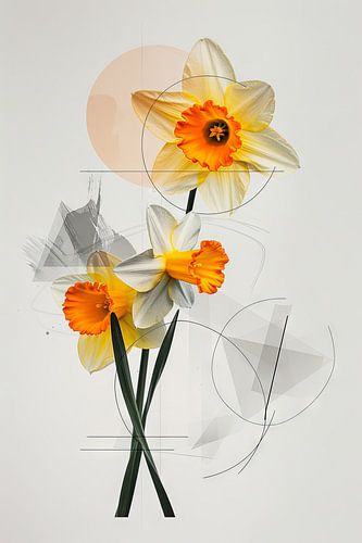 Narcissen - Helder narcissen-kunstwerk