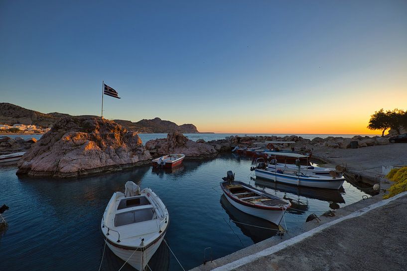 kleiner Hafen Stegna Rhodos von Henrys-Photography