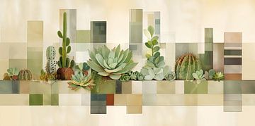 Cactus abstract van Bert Nijholt