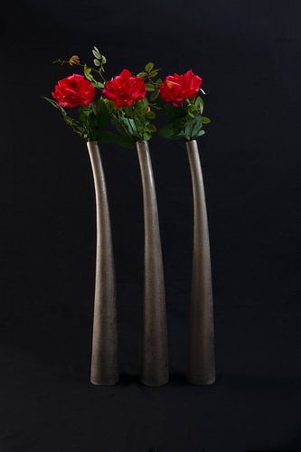 Atelier Stillleben rote Rosen