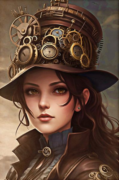 Steampunk Woman V von DeVerviersBelgium