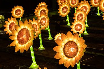 Zonnebloemen van Van Gogh van Jasper Scheffers