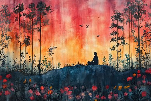 schilderachtig spiritueel portret