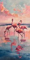 Flamingos in a Colour Game