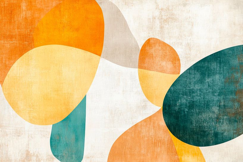 Kleurrijke geometrieën in zachtheid van Poster Art Shop