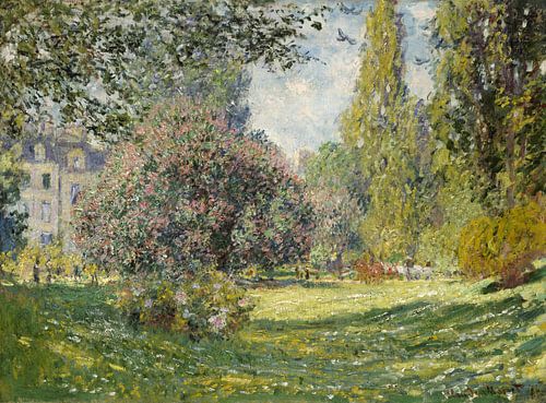 Landschap: Het park Monceau, Claude Monet