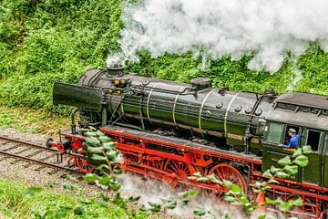 Train à vapeur Simpelveld lors des Journées du train à vapeur 2014 sur John Kreukniet